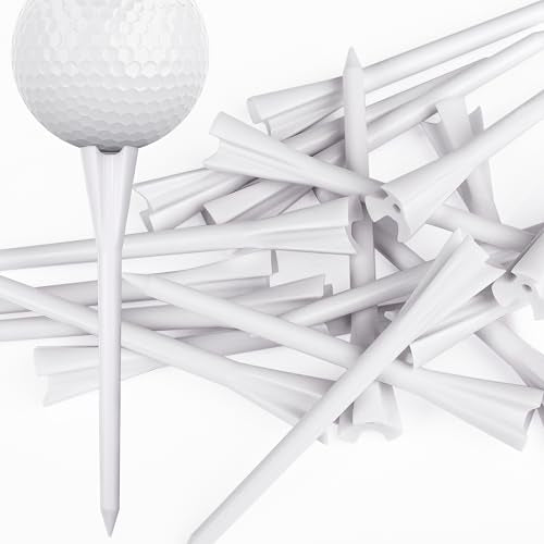 Professional 3-1/4” Golf Tees Reduces Friction & Side Spin - Choose 72 Pack,150 Pack or 200 Pack - color: 200 Pure Pack without Marking System