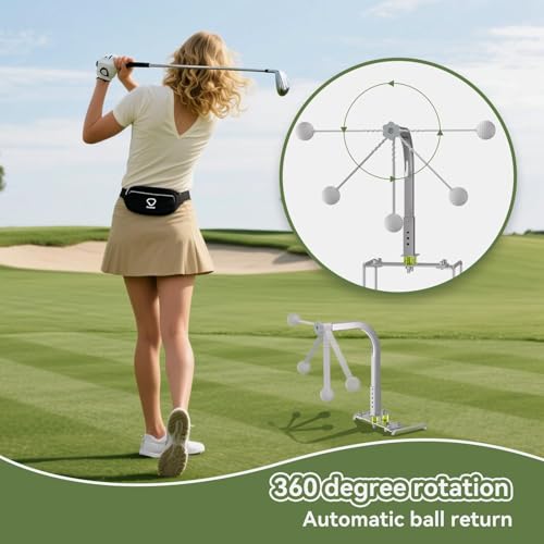 Golf Swing Trainer, Portable Golf Training Aid, Durable Golf Practice Equipment With 5 Adjustable Height, Indoor Outdoor Golf training equipment Accessories, Golf Gifts for Men women Golf lovers
