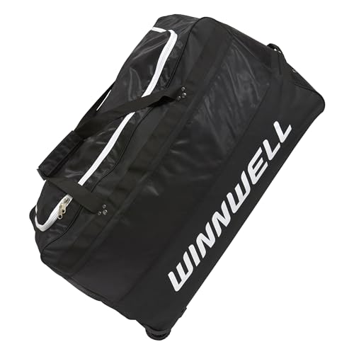 Winnwell Hockey Wheel Goalie Bag - Large Equipment Bag with Wheels to Store Goalie Gear - Made for Ice & Field Hockey Goalies