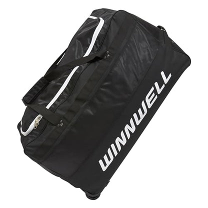 Winnwell Hockey Wheel Goalie Bag - Large Equipment Bag with Wheels to Store Goalie Gear - Made for Ice & Field Hockey Goalies