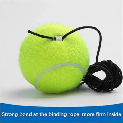 Tennis Ball Practice Rebounder, Tennis Trainer Rebound Ball with String, Tennis Movement Trainer, Portable Training Aid for Adults & Beginners - color: 1PC with 2 balls