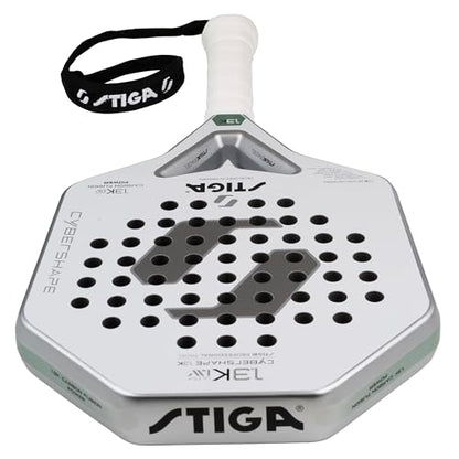 STIGA Padel Racket 1.3K LW Cybershape, Lightweight Racket for Intermediate & Junior Players for Fast-Paced Padel Play, Competition Approved