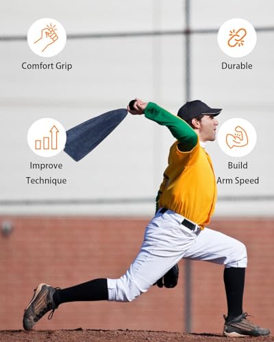 Baseball&Softball Pitching Towel Trainer for Fastball, Changeup, Curveball Precision and Power, Portable Versatile Drill Tool for Consistent Form and Performance Improvement