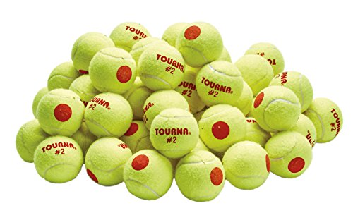 Tourna Orange Dot Low Compression Transition Tennis Balls - style: 60 Pack