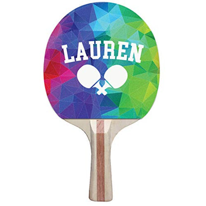 Infusion Custom Colorful Design Ping Pong Paddle, Premium 5 Ply Direct Imprint Personalization on Table Tennis Racket - color: PP120-44