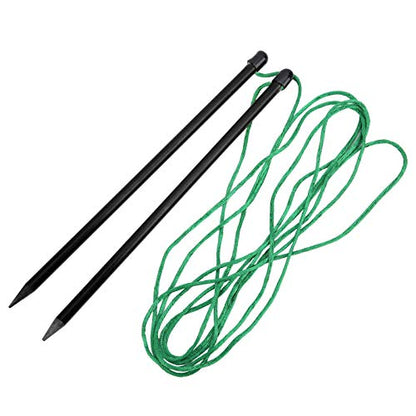Golf Alignment Sticks, 24cm/9.4in Fiberglass Swing Putting String Pegs Golf Direction Training Aids Adjustable Alignment Practice Rods for Aiming Putting Swing Trainer