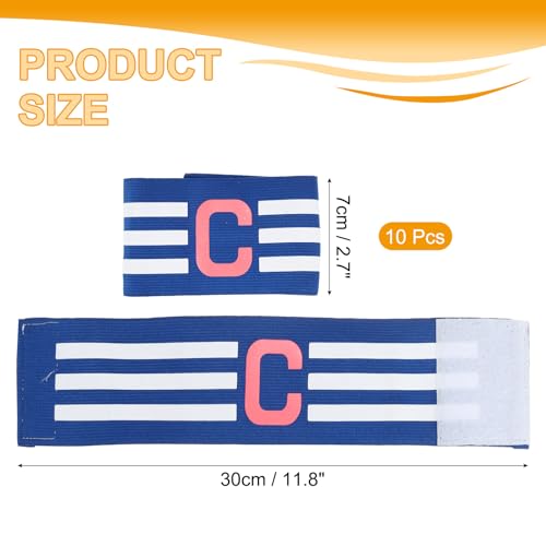 MECCANIXITY Soccer Captain Armband, Nylon Captain Arm Band for Soccer Elastic Captain C Arm Band Sports Captain Armbands for Football Team Training Youth & Adult - color: Navy Blue