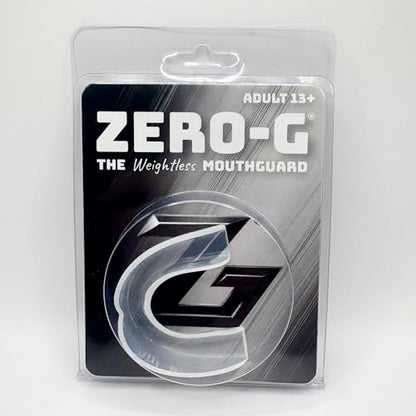 Zero-G Sports Mouthguard Clear 1-Pack - Adult Size - Boil & Bite - Basketball, Football, Soccer, Baseball, Hockey, Lacrosse - color: Clear