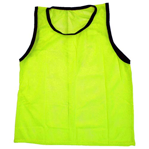 BlueDot Trading Adult & Youth Scrimmage Training Vests for Soccer, Basketball & More – Available in 1, 6, 12, 24 Packs - color: Yellow, style: Youth 1 Pack