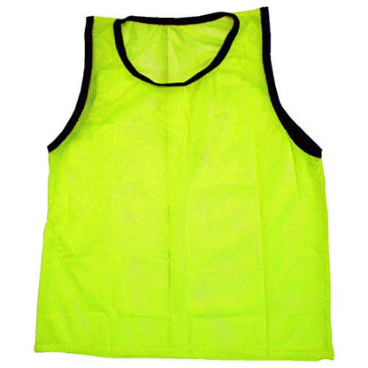 BlueDot Trading Adult & Youth Scrimmage Training Vests for Soccer, Basketball & More – Available in 1, 6, 12, 24 Packs - color: Yellow, style: Youth 1 Pack