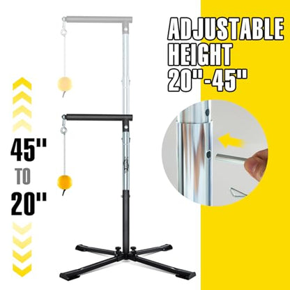 PLAYAPUT Baseball Softball Batting Tee with Tethered Ball, Auto Reset Baseball Swing Trainner, Softball Hitting Trainner, Height Adjustable 20-45 inches Hitting Tee Improve Swing Power,Accuracy