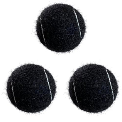Tennis Balls, 3 Pack Advanced Training & Practice Tennis Balls for Beginners, High Visibility Pet Dog Playing Balls - color: Black