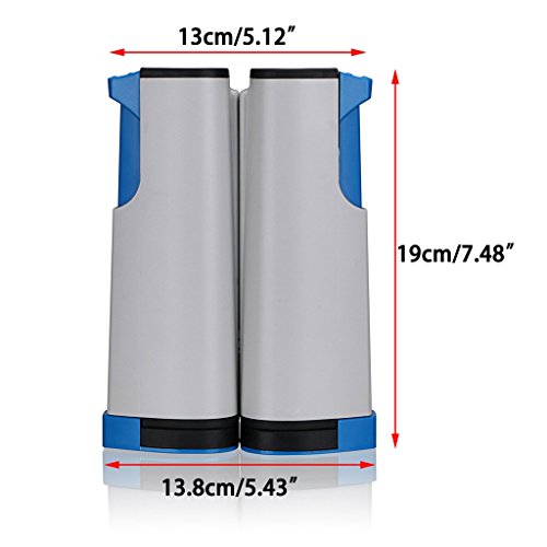 Hipiwe Retractable Table Tennis Net Replacement, Ping Pong Net and Post with PVC Storage Bag, 6 Feet(1.8M, Fits Tables Up to 2.0 inch 5.0 cm - color: White