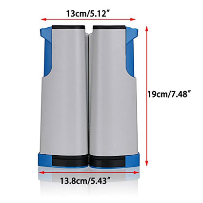 Hipiwe Retractable Table Tennis Net Replacement, Ping Pong Net and Post with PVC Storage Bag, 6 Feet(1.8M, Fits Tables Up to 2.0 inch 5.0 cm - color: White