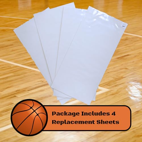 Portable Basketball Sticky Mat for Basketball Shoes | 120 Traction Sheets | Non Slip Mat for Improved Traction On Sports Courts (Replacement Sheets) - size: Replacement Sheets