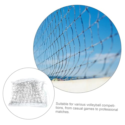 POPETPOP Standard Beach Volleyball Net for Backyard Portable Heavy Duty Volleyball Netting Carrying Bag for Outdoor Sports and Family Fun