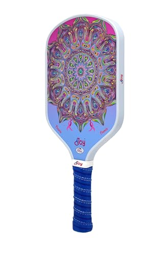 4Joy Pickleball Paddle Premio Series - Thermoformed Premium T700 Carbon Fiber Pickleball Paddless - Professional Pickleball Rackets for Women & Men - 16mm Honeycomb Core - USAP Approved - style: DinkForPink