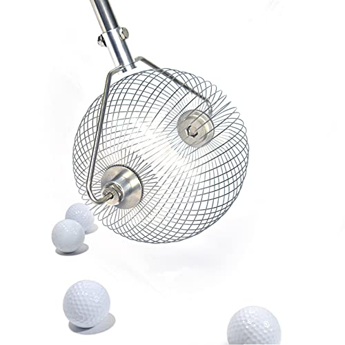 Golf Ball Collector Picker Upper Table Tennis Ball Retriever Hold Up to 40 Balls