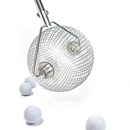 Golf Ball Collector Picker Upper Table Tennis Ball Retriever Hold Up to 40 Balls