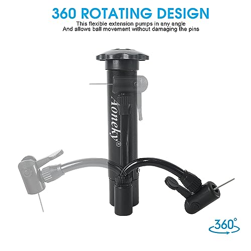 Aoneky Mini Hand Pump for Sports Balls, 5.75 Inch Portable Air Pump with Ball-Safe Needle, 11 PSI Manual Pump for Basketball Soccer Volleyball