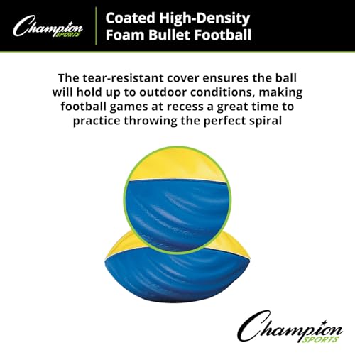 Champion Sports Coated Foam Bullet Football