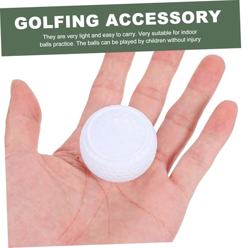 2Pcs Flat Design Golf Training Balls Lightweight Synthetic Rubber Practice Aids for Indoor Putting and Portable Golf Accessories for Men