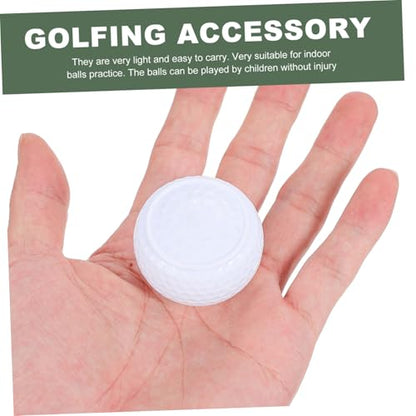 2Pcs Flat Design Golf Training Balls Lightweight Synthetic Rubber Practice Aids for Indoor Putting and Portable Golf Accessories for Men