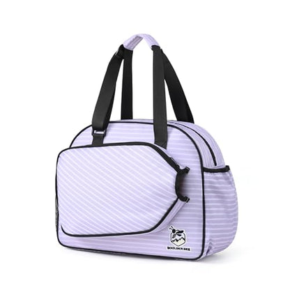 Boulder Bee Pickleball Bags, Premium Pickleball Tote Bag for Girls, Women’s Hand/Shoulder Gym Bag w Water Bottle Holder, with Pickleball Racquet/Paddle Holder