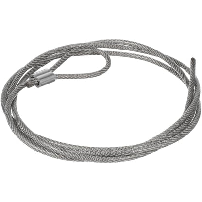 KESYOO Basketball Net Replacement Wire: Plastic-Coated Steel Cable for Outdoor Rim - Hoop String Cord with Aluminum Buckle 70.86 Inch