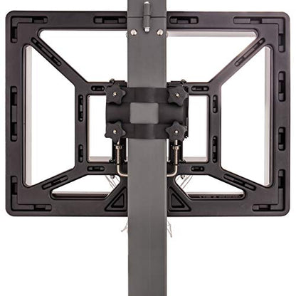 Silverback Junior Youth 33" Basketball Hoop with Lock ‘n Rock Mounting Technology Mounts to Round and Vertical Poles, Black (B8410W)