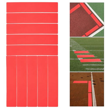 Tennis Training Marker Football Training Sign Red Flat Spot Markers 10pcs Set for Pe Teacher Supplies and Soccer Court Field Marking Equipment