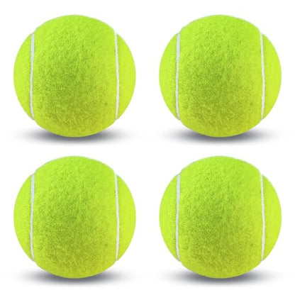 Tennis Balls, 4 Pack Training Tennis Balls – Practice Balls for Beginners & Playing Balls for Dogs - color: Yellow