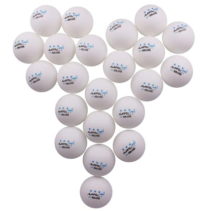 MAPOL 60/22 Count 3-Star 40+ Premium Ping Pong Balls Advanced Practice Table Tennis Ball - color: white,22-pack