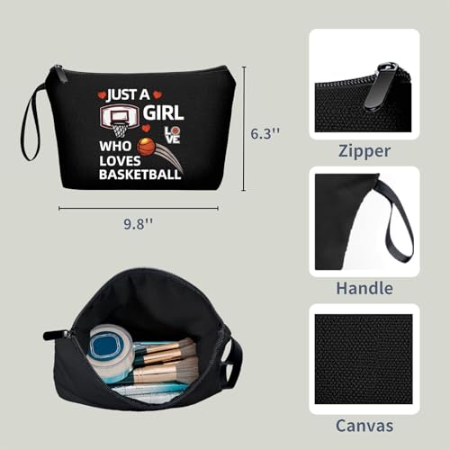 Basketball Accessories Purse Makeup Bags for Women Girls Teenage Girl Stuff Basketball Coach Gifts Woman Gifts for Birthday - color: basketball-H