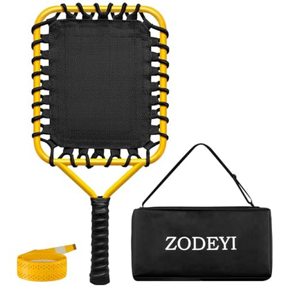 Baseball Racket for Fly Balls, Grounders, and Line Drives - Softball/Baseball Fungo Bat for Coaches and Parents to Help with Auxiliary Training - Attach a Racket Bag and Winding Tape - color: Yellow