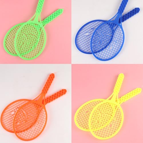 Tennis & Badminton Set with Ergonomic Grip, Indoor Outdoor Play for Motor Skills Development Badminton Racket Kindergarten Toy
