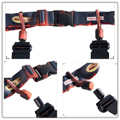 Flag Football Belts, Flag Football Kit for Children/Teenagers/Adults - color: Black Fire