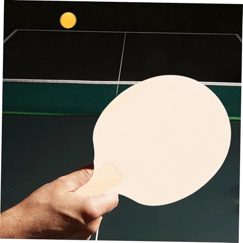 YARNOW Table Tennis Paddles Set of 4 Unpainted Wood Table Tennis Paddle for Kids Adults Indoor Outdoor Use Painting Crafts