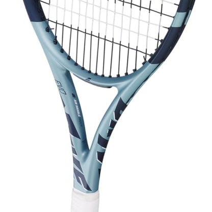 Babolat Evo Drive 2nd Gen Tennis Racquet Strung with 16g Syn Gut at Mid-Range Tension - color: Black String, size: 4 1/4" Grip
