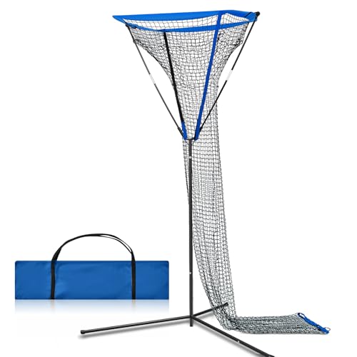 Meooeck 3 x 3 ft Volleyball Setter Trainer Net Volleyball Training Equipment Adjustable Angle, Ideal for Serving, Spiking, Setting, Suitable for Both Indoor and Outdoor Training Sessions