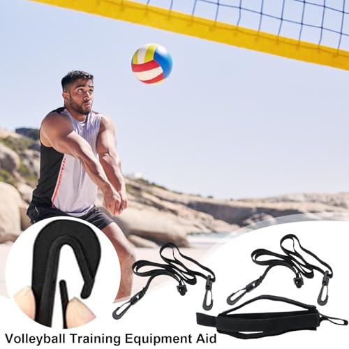 Volleyball Hitting Trainer - Outdoor Volleyball Spike | Volleyball Adjustable Training Belt | Solo Volleyball Training Aid | Volleyball Practice Equipment to Serve Set for Beginners Experts