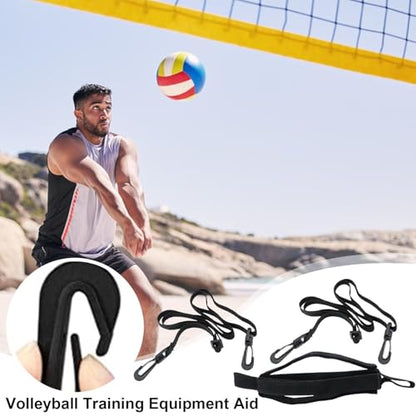 Volleyball Hitting Trainer - Outdoor Volleyball Spike | Volleyball Adjustable Training Belt | Solo Volleyball Training Aid | Volleyball Practice Equipment to Serve Set for Beginners Experts