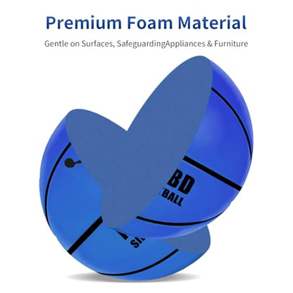 Silent Basketball-Size 7 (29.5") 2026 New Upgrade Dribble Dream Silent Basketball, Grooved Airless Foam Technology for Soundless for Quiet Dribbling and Indoor Training
