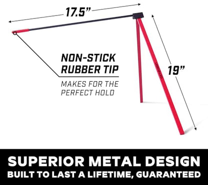 Unrivaled Perfect Field Goal Football Kicking Tee Stand, Red