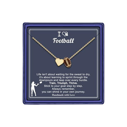 Turandoss World Cup 2026 Competition Ball, Sports Necklace for Women Gold Plated Heart Soccer Football Basketball Gold Pickleball Volleyball Tennis Softball Necklace Gifts for Sports Lovers Fans Teams