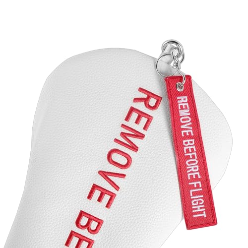 Golf Head Cover with RBF Design for Golf Club - size: for Driver, style: White