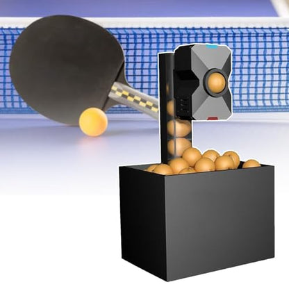 Ping Pong Robot Machine,Table Tennis Balls Serve,4-40 M/S Ping Pong Tennis Ball Launcher with Remote Control,Penalty Kick,Forehand and Backhand Practice(110V) - size: 110V