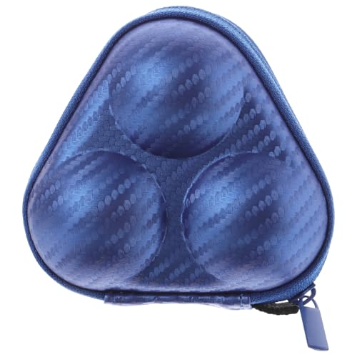 Table Tennis Ball Storage Bag with Zipper Mini 3-ball Organizer Case Blue Practical Portable Ping Pong Ball Holder for Training and Leisure Use Random Color