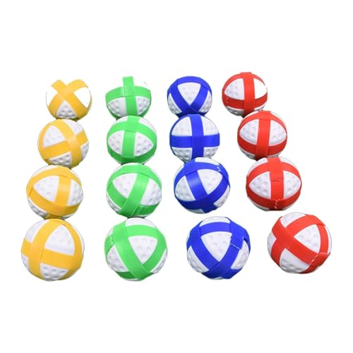 16 Pieces Golf Sticky Balls Golf Training Balls Hook and Loop Balls Portable Material Suitable for Adults Teens Indoor Outdoor Party 4.3cm