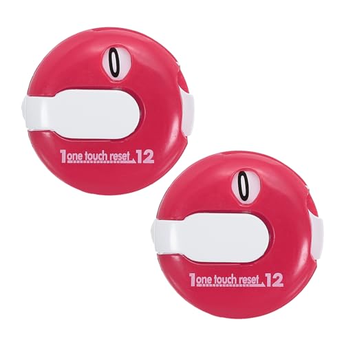PATIKIL Golf Score Counter, Mini Golf Shot Stroke Attachment Counter Clicker Clip for Golfers Glove Bag - color: Pink White